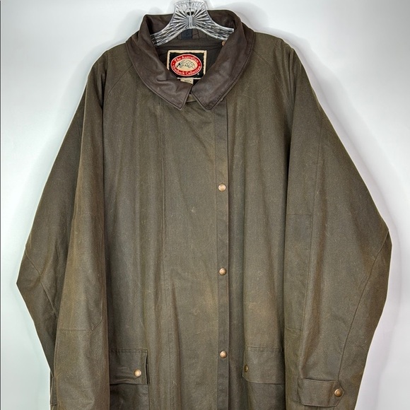 The Australian Outback Collection Oilskin Green Duster Rancher Jacket XXL - Picture 2 of 14
